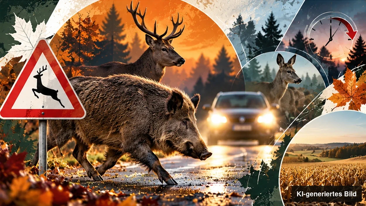 wildunfall herbst versicherung Wildtiere